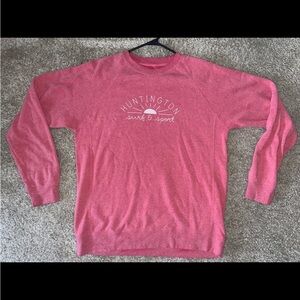 Long-Sleeve Pink Crewneck (LARGE)